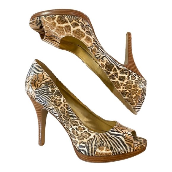 NINE WEST: NEW ZUKI Peep Toe Heels/Pumps Size 11 - Picture 2 of 8